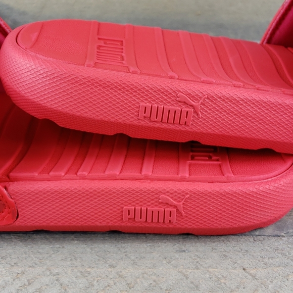 Puma Cool Cat Bold 2 Men's Slides Sandals Red NEW - Picture 8 of 9